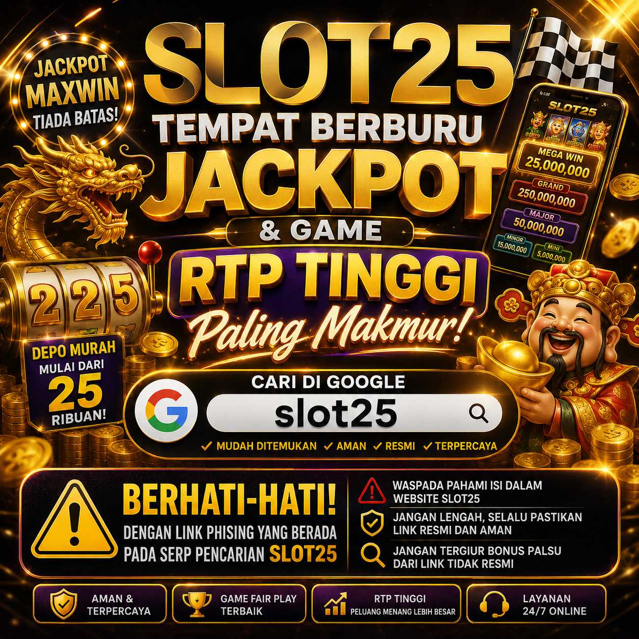 Slot25 🏁 Tempat Berburu Jackpot & Game RTP Tinggi Paling Makmur